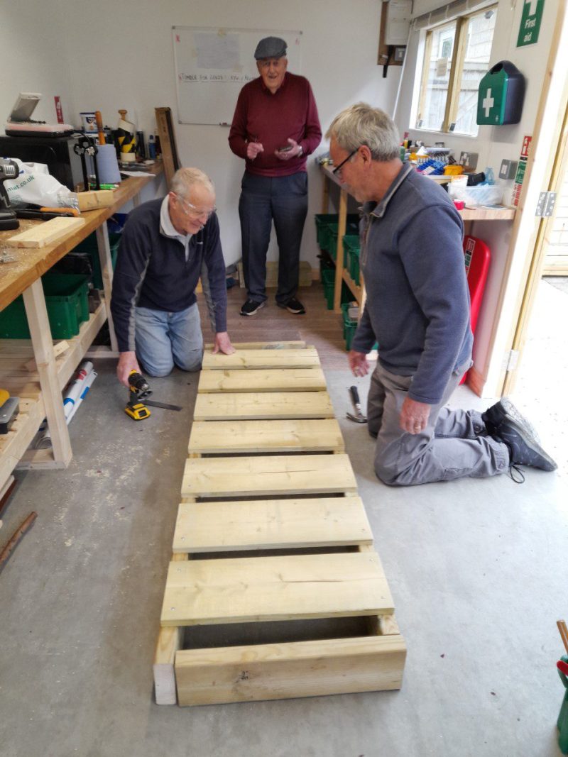 Churn Men's Shed planters