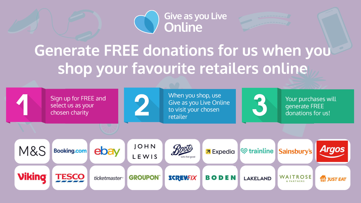 3 easy steps to shopping with Give As You Live