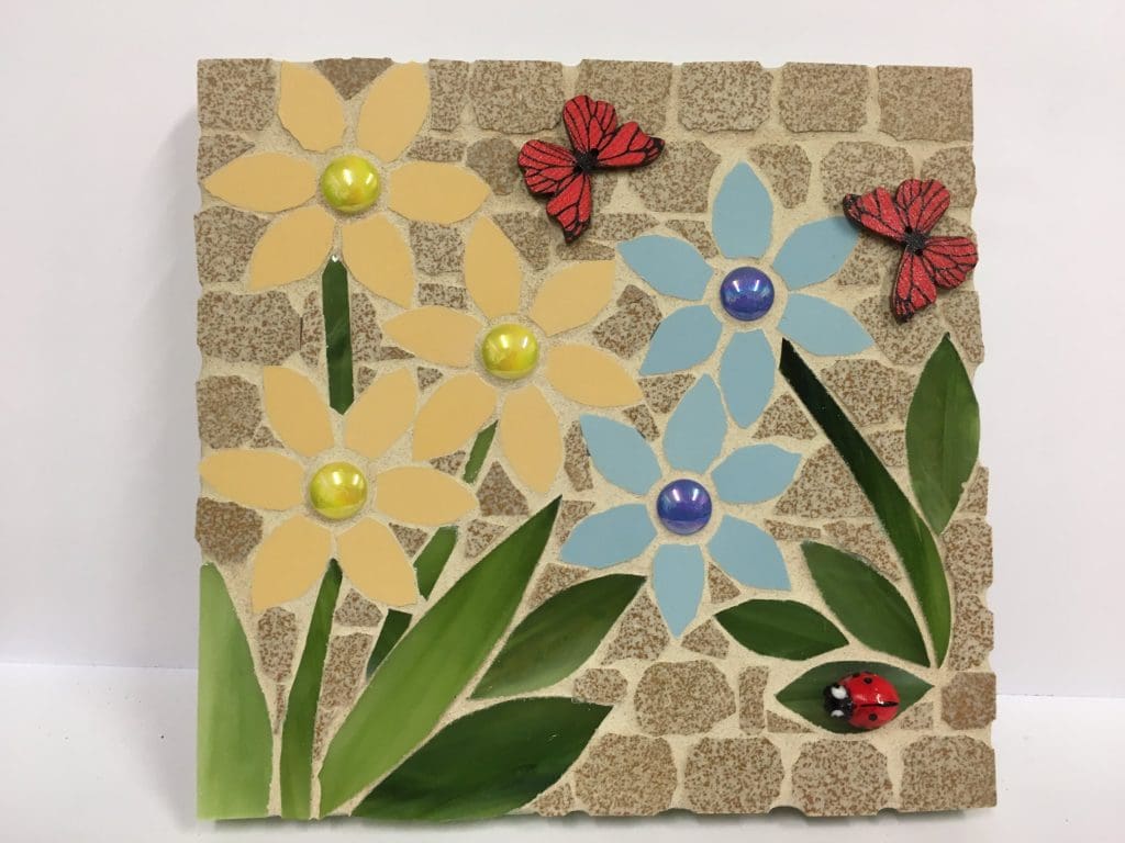 Mosaic made in Churn Project group with Debbie Stirling