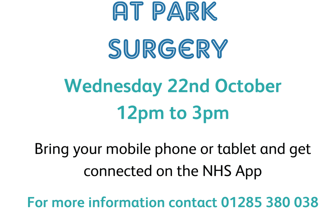 Digi Hub NHS App Support Drop In at Park Surgery